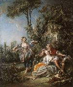 Francois Boucher Lovers in a Park France oil painting artist